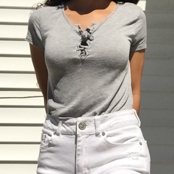 Gray Tie Top/beach cover up Dress - Picture 6 of 7